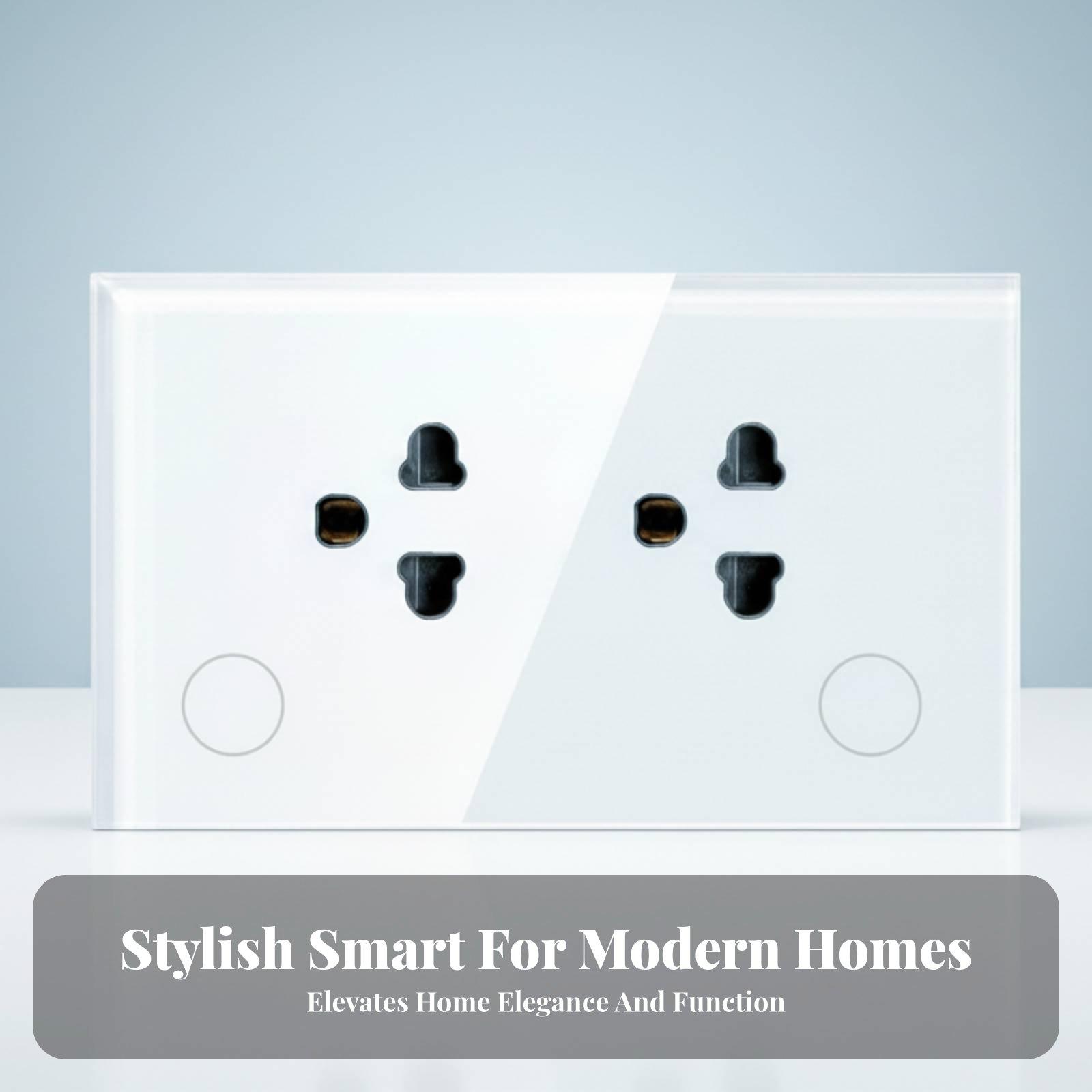 Timer Dual Outlet - Inteligentne gniazdko ścienne Wi-Fi z podwójnym