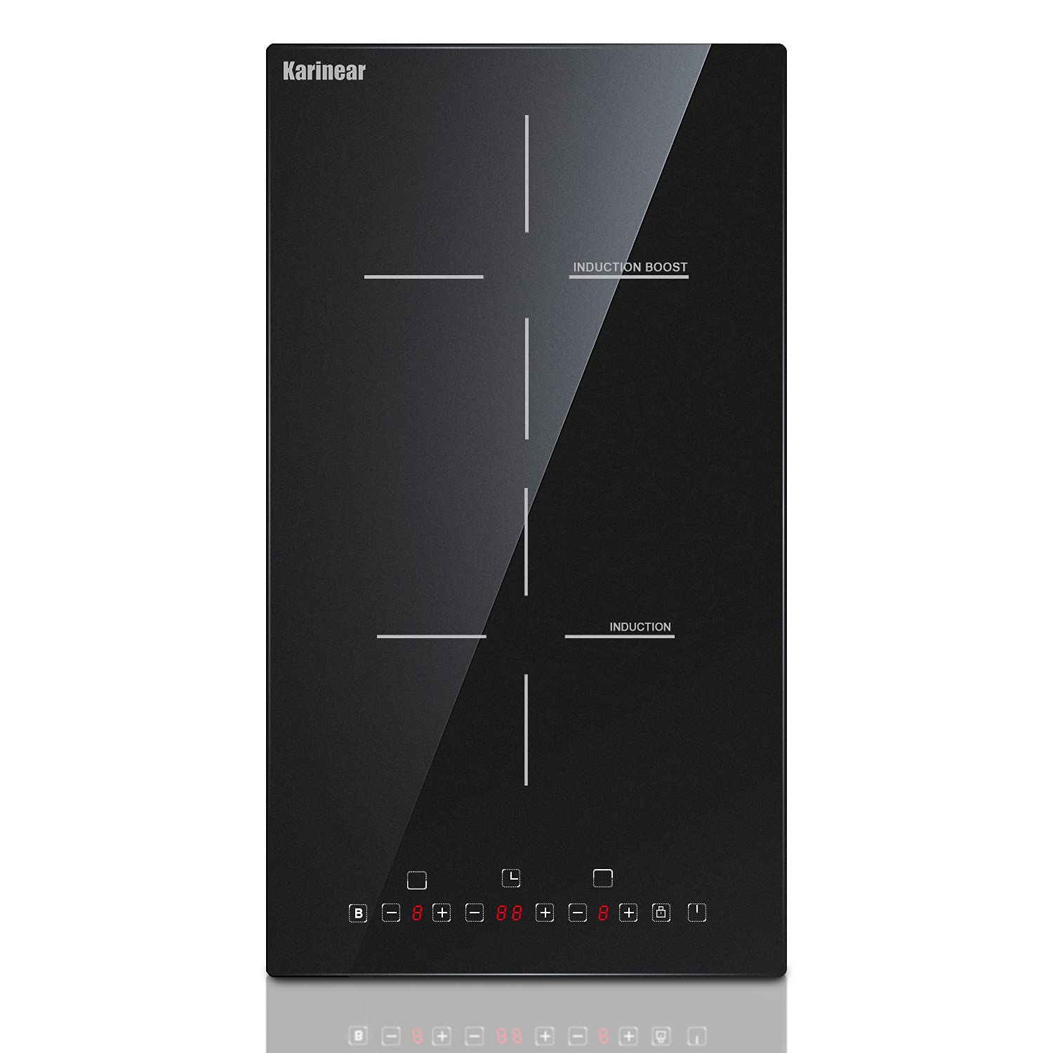 Karinear 12-calowa płyta induk – Timer Dual Outlet recenzja i cena